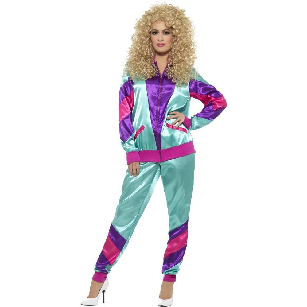 Smiffys Womens/Ladies Height Of Fashion 80s Shell Suit Costume Set