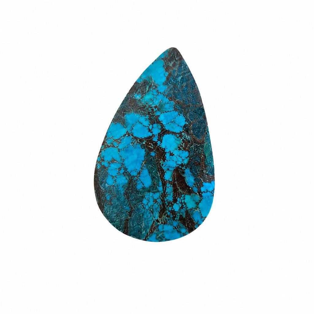 Blue Turquoise Pear Cabochon Stone | Natural Turquoise Gemstone for Jewelry Making