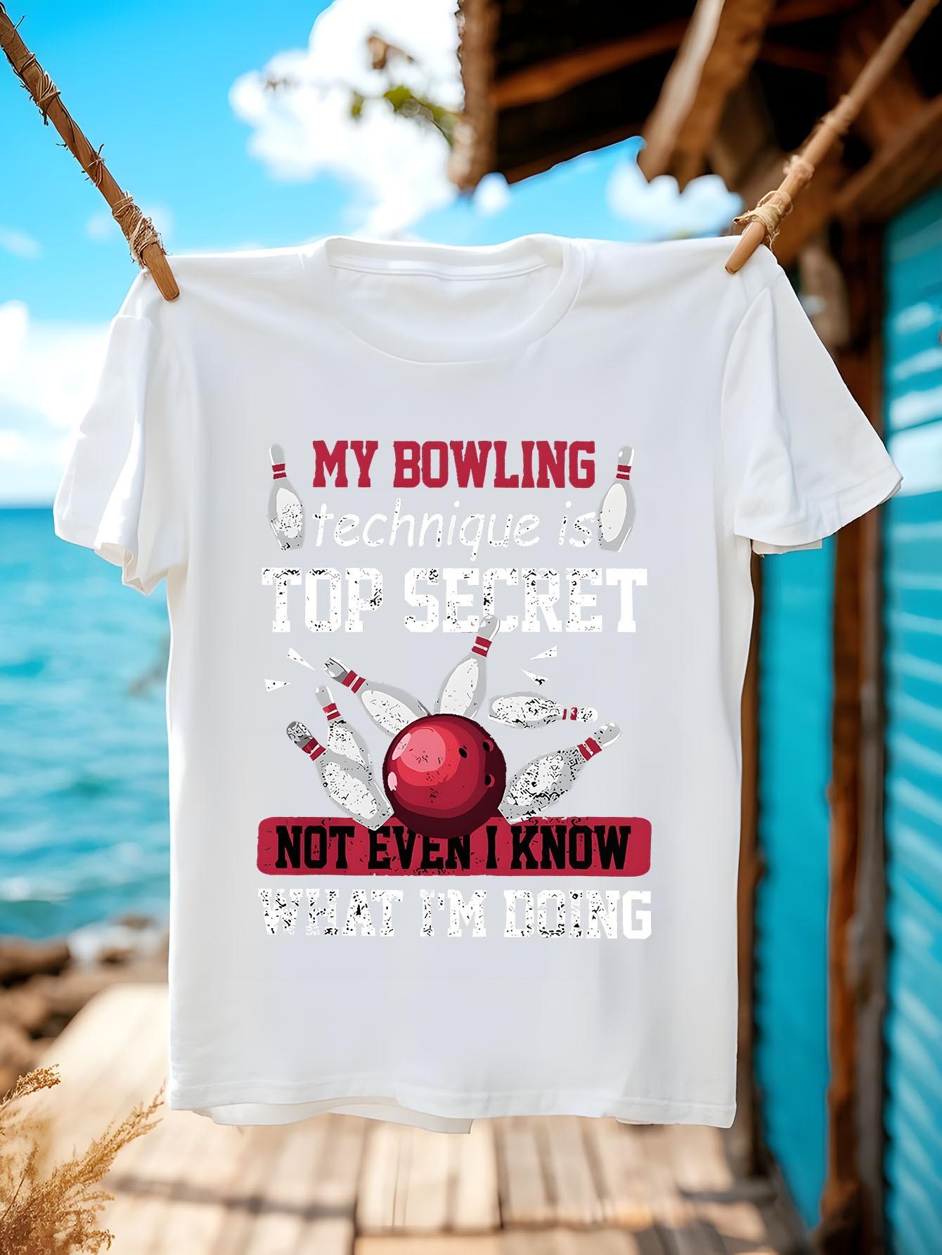 Funny Tshirt Funny Bowling Graphic Tshirt - My Bowling Te... XL