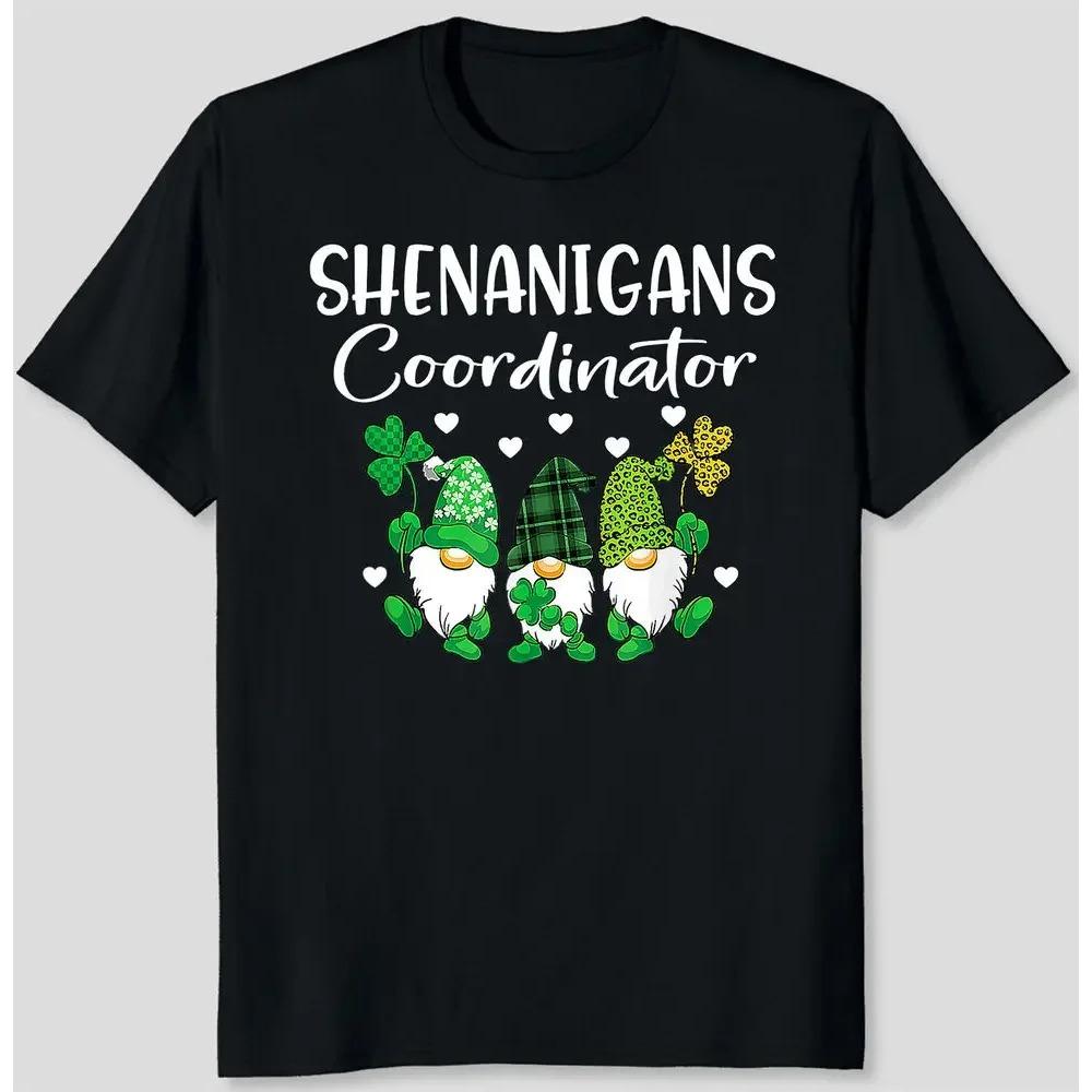 

Shenanigans Coordinator St Patricks Day Gnomes Green Proud T-Shirt XXXXXL чёрный