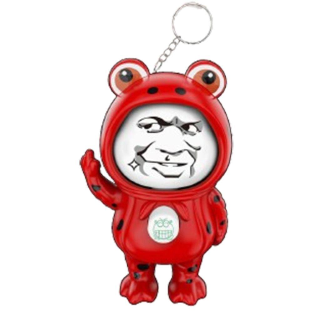 

Пластиковая лягушка, меняющая лицо, подвеска с брелоком, меняющая лицо, игрушка для друзей, подарки на день рождения зелёный