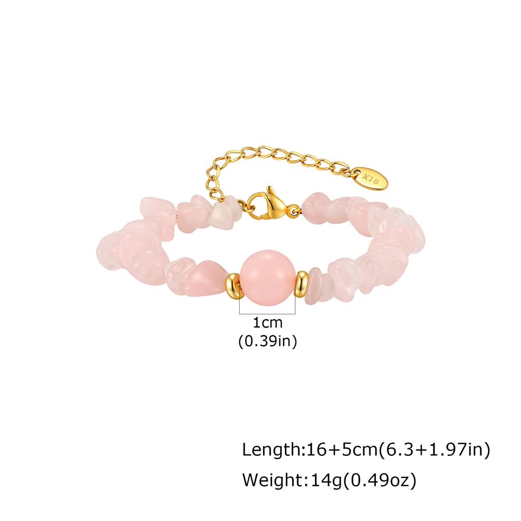 Irregular Healing Crystal Chip Beads Bracelets for Women, Round Natural Stone Charm Adjustable Bracelet, Fashion Boho Jewelry