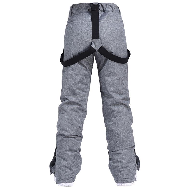 Men's and Women's Windproof Water-Repellent Winter Ski Bib Pants