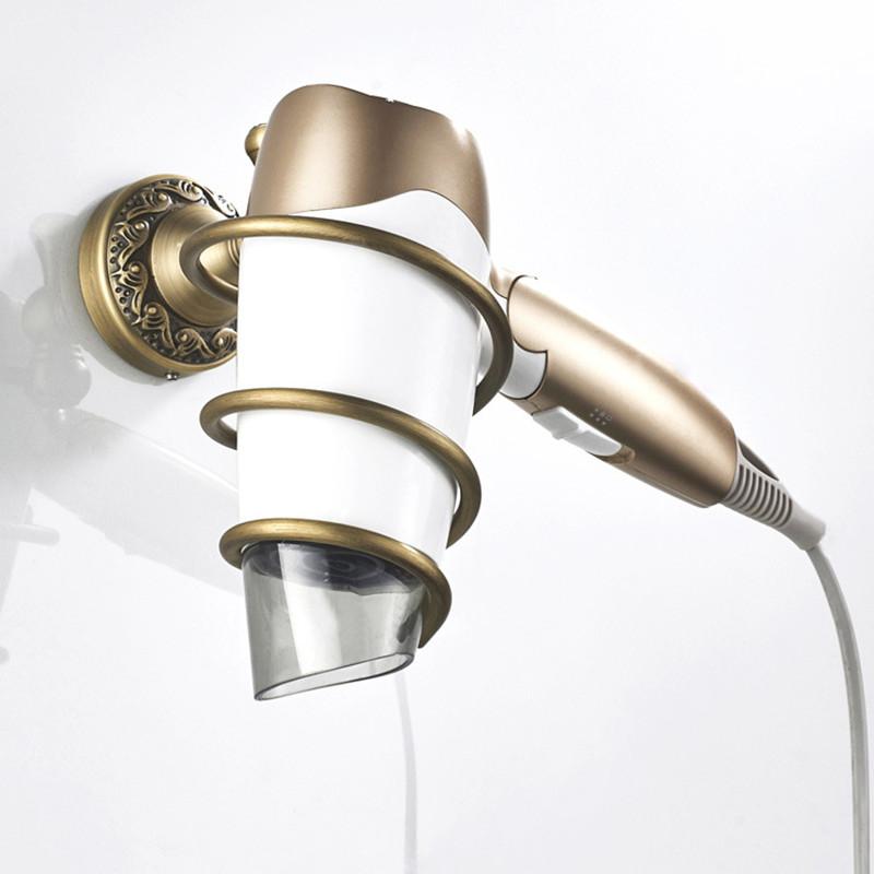 

новый держатель для фена настенная сушилка подставка для выпрямителя органайзер ящик для хранения держатель для туалета аксессуары для ванной комнаты шоколадный