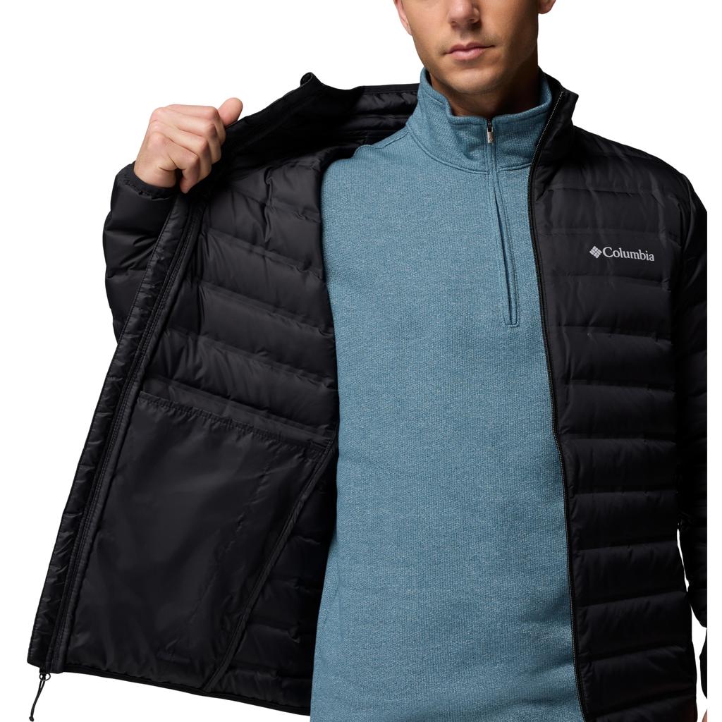 Columbia Lake 22 II Down Hooded Jacket, Mens black Jacket