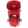 Industrial Siren Alarm Outdoor 180dB Sound Light Horn Waterproof Emergency Strobe Warn Light DC24V