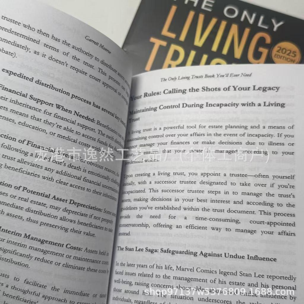 In-Stock: "The Only Living Trusts Book You'll Ever Need" (Paperback Booklet)
