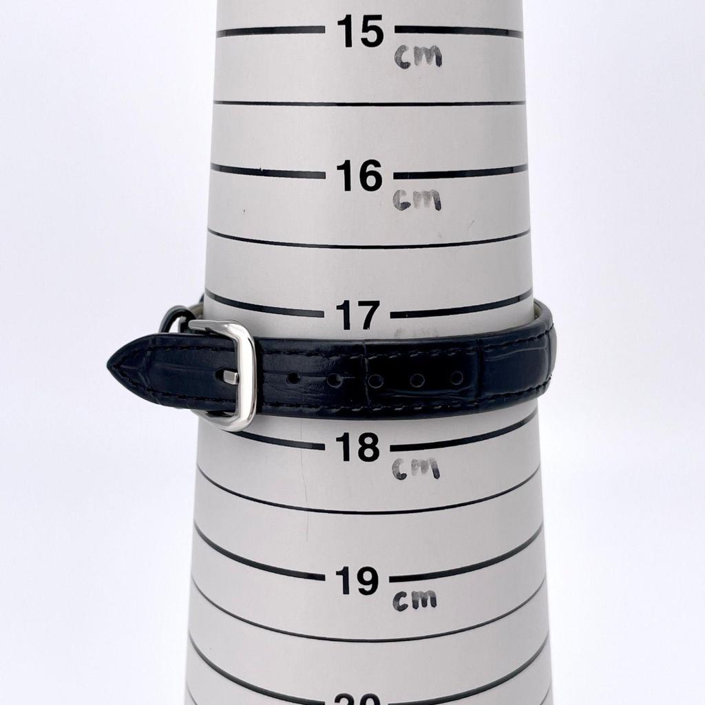 Used [Good Condition] Obrey Solid Silver Oval New Belt with Padlock Charm New Battery Quartz Ladies Watch 670