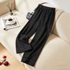 High-Waisted Plus Size Casual Trousers for Middle-Aged & Elderly Women, Slimming Straight-Leg, Spring/Autumn Style