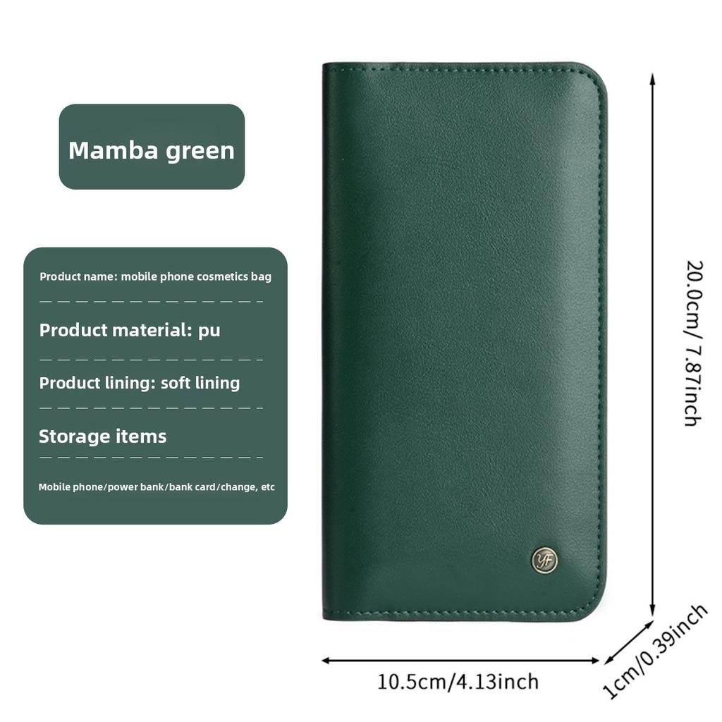 Apple iPhone 17 Promax Phone Bag OPPO/vivo Samsung Flip Leather Case Card Bag Storage Bag 16/15 Handbag Wallet