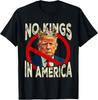 No Kings In America With The American Flag Trump Funny Unisex T-Shirt