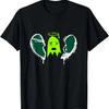 Green Dead Inside Green Color Graphic T-Shirt