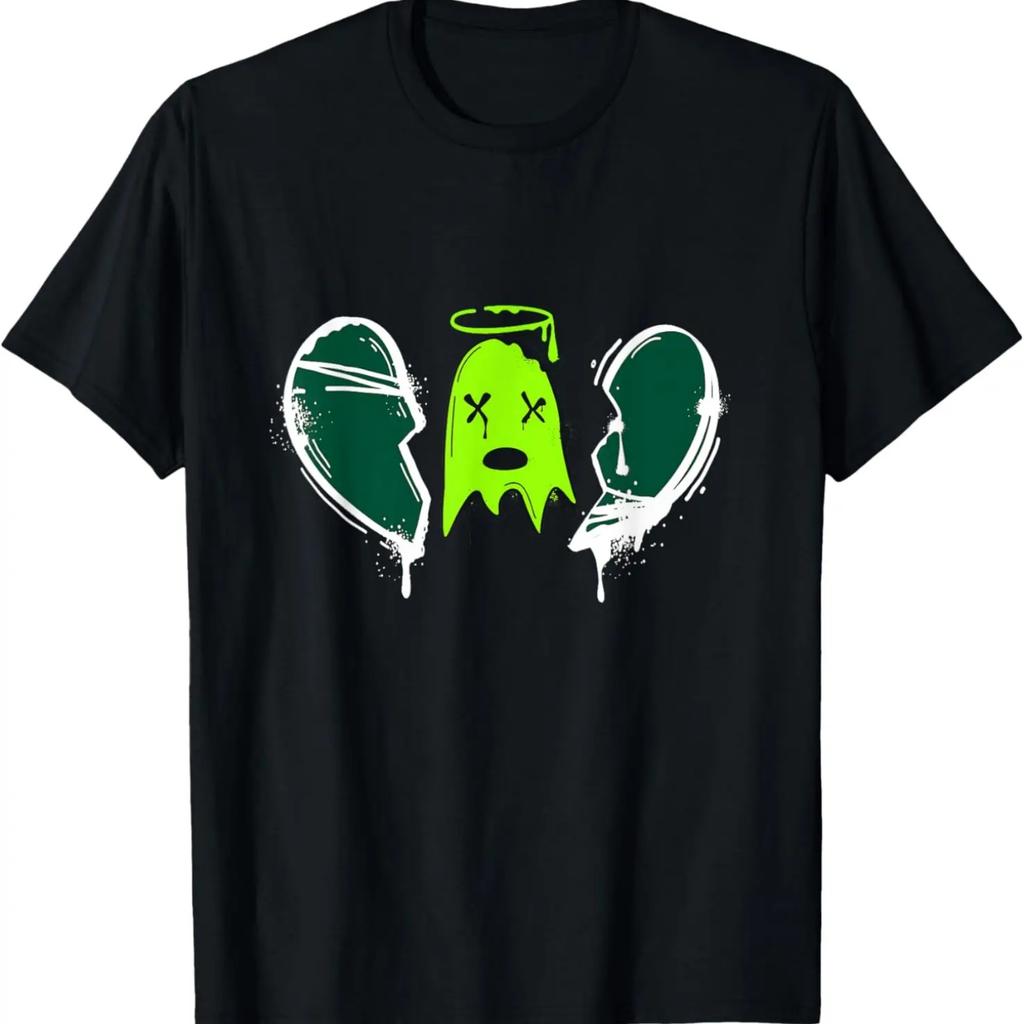 Green Dead Inside Green Color Graphic T-Shirt