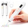 Rhinestone Art Accessories Electric Pen with Light, Wireless Rechargeable Vaccum Pen, Bead Positioning Tool 2 Suction Levels, Faux Diamond for Adults