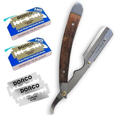 Kazakiri DualSten Professional Close Shave Razor 40 Replacement Blades Men's Barber