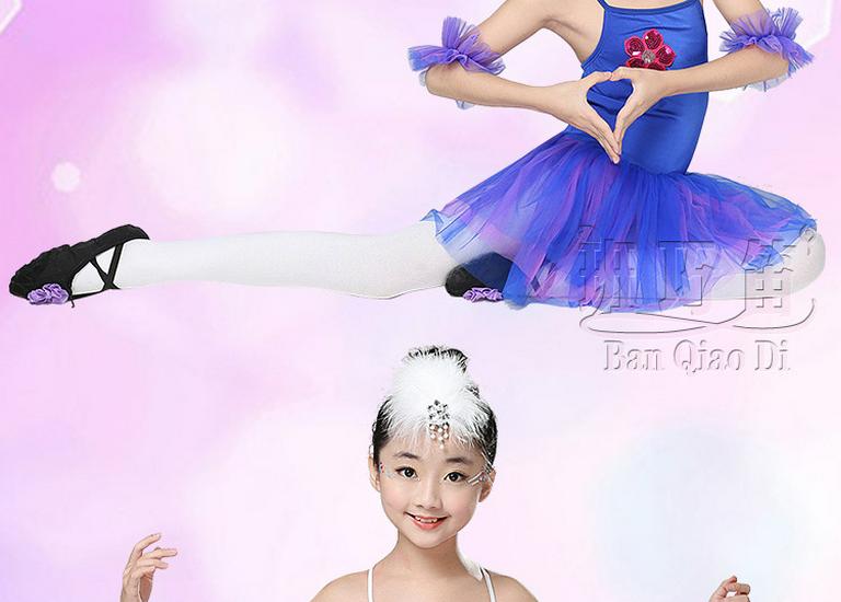 Kinder Weißes Blumenfeder Ballett Haarspange mit Strasssteinen - Vielseitiges Performance Tanz Accessoire