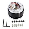 Gorgeri Universal Standard 6 Hole Bolt Ball Steering Wheel Quick Release Hub Adapter Snap-off