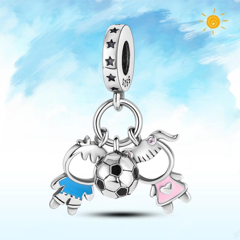 copper Authentic Charm Bead Charms Blue Sea Butterfly Whale CZ Charm Bead Charms Bead Charms Compatible With Authentic Accessories Bracelets Do It You