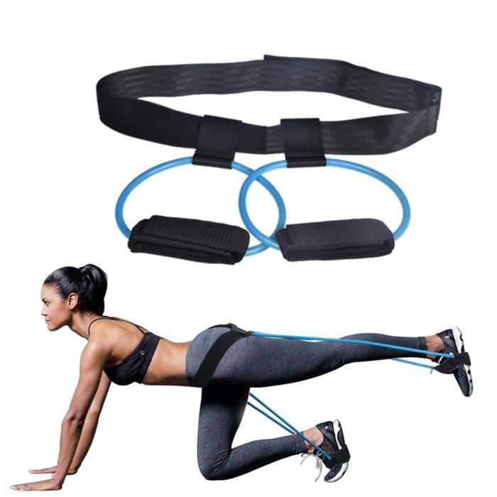 Ceinture de musculation pour les fesses et les hanches - Femmes - 30lb - Bleu - Fitness