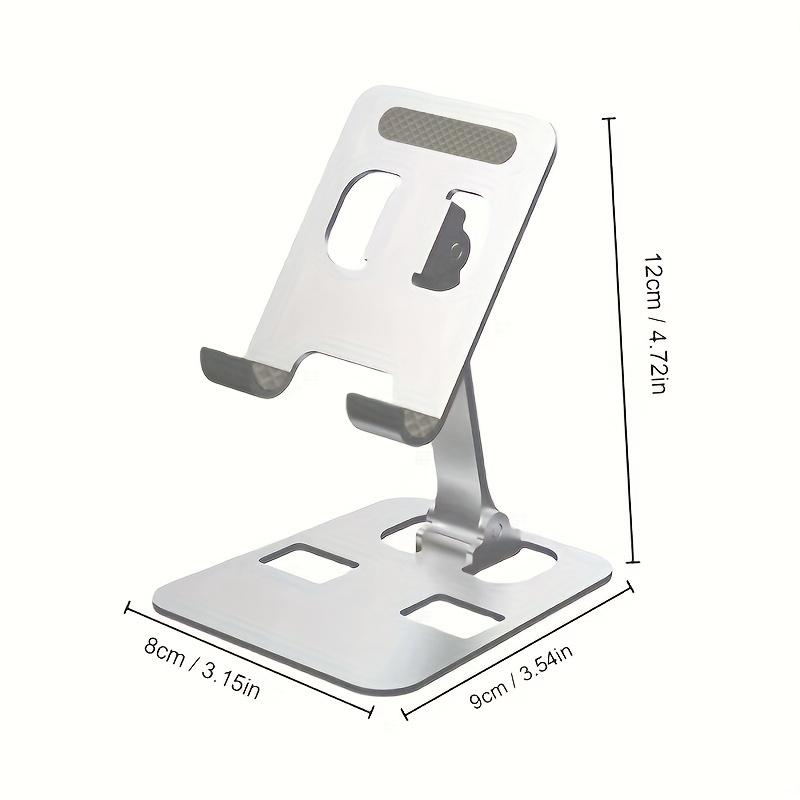 Supporto per telefono cellulare di sollevamento pieghevole interamente in metallo Supporto da tavolo pigro Supporto per tablet per telefono cellulare Supporto universale per cellulare regolabile multi angolo