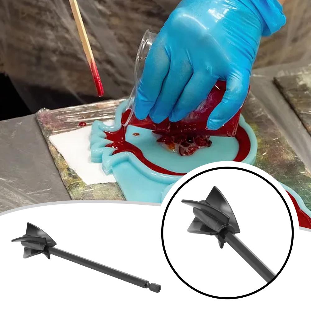 16.5x3.4cm Stirring Paddles 4pcs ABS Attachment Drill Paint