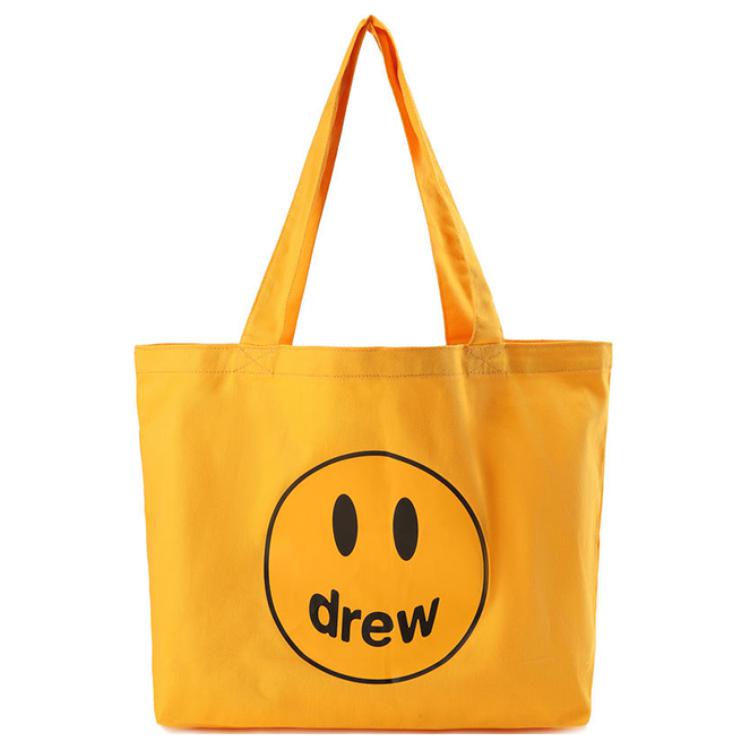 

New Drew House Cotton Tote Bag, Shopping Bag, Shoulder Bag, Handbag Regular Unisex Gold DH-CC108-MCBK 50.0*13.0*33.0CM