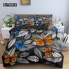 Butterfly Duvet Cover Set Colorful Butterfly Heart Shape Comforter Cover Spring Fresh Style Animal Polyester Bedding Set Girls