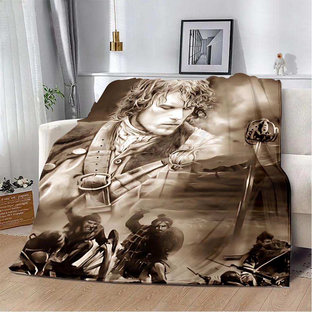 OUTLANDER TV Jamie Fraser Sassenach Libellen-Print Decke Picknickdecke Warm Weich und Bequem Zuhause Reise Geburtstagsgeschenk
