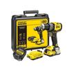 Perceuse visseuse sans fil - 18V - STANLEY FATMAX V20 - SFMCD725D2K-QW - Brushless - 80Nm - 2 batteries 2Ah + chargeur 1,25 A