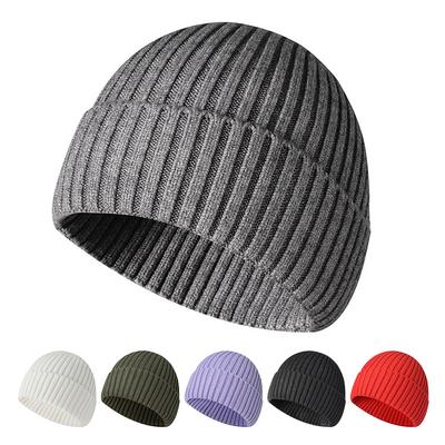 Bonnets d'hiver chauds pour hommes/femmes Bonnets tricotés Bonnets respirants et doux Variété de couleurs étendue