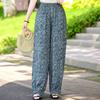 Women's Plus Size Printed Jogger Pants, Elastic Waist Loose Summer Trousers (XL-4XL)