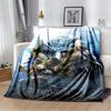Game Dragon Plush Throw Blanket TV Series Thrones Fleece Bedspread Blanket Flannel Bedding Square Picnic Wool Soft Blanket