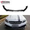 Mercedes-Benz W205 C-Class Carbon Fiber Front Lip Spoiler Chin Diffuser Accessory