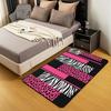 1pc Leopard Zebra Carpet, Leopard Pink White Black Special Carpet Suitable for Living Room, Bedroom, Computer Room, Dining Room, Under Table
