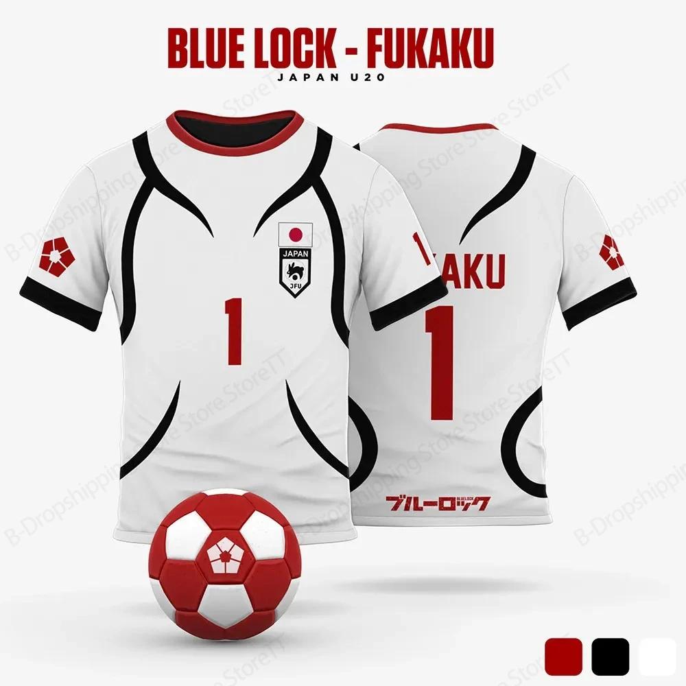 Men's Jersey Japanese Blue Lock Anime Cosplay 3d Print Tshirt Men Women Fashion T shirt O-neck Short Sleeve Tops Tees