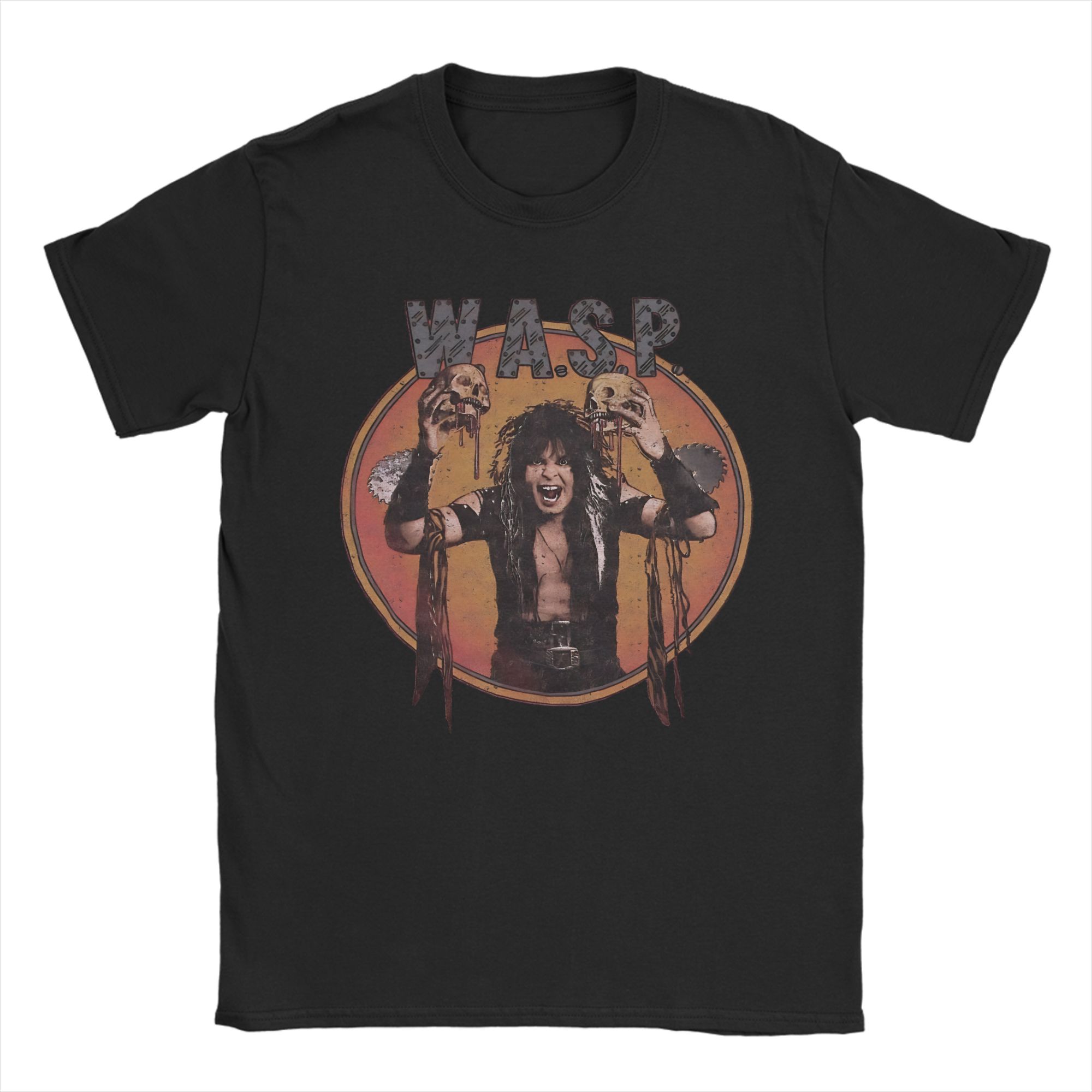 

WASP W.A.S.P rock band Apparel Unisex T Shirt Pure Cotton Tee New Arrival T-shirt Clothing 4XL