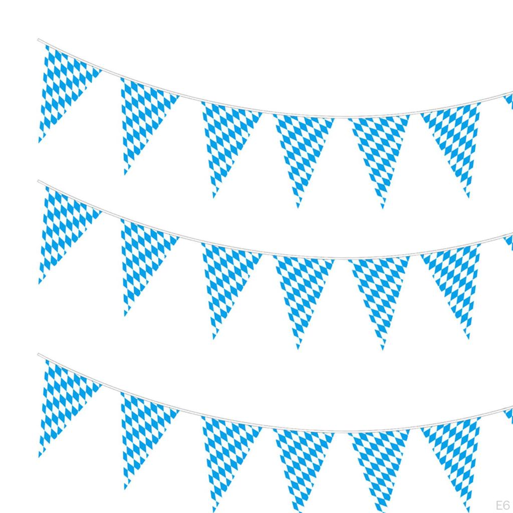 Oktoberfest Banner Bavarian Pennant Flags 8M Length Multifunctional Bunting Party Supplies