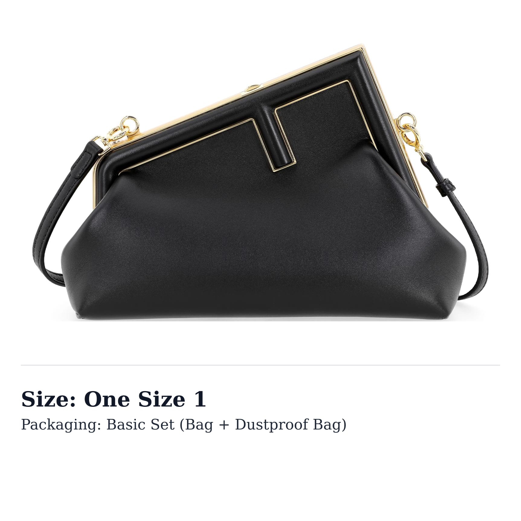 FENDI First Lambskin Clutch, Shoulder Bag