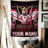 Name Custom Gundam Wall Tapestry Aesthetic Wall Hanging Printed Fabric Blanket Decorative Tapestries for Bedroom Living Room Home Decor