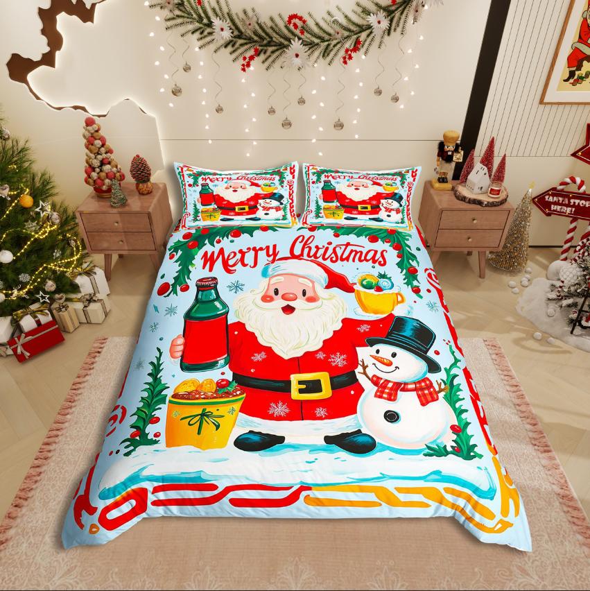 Comforter Homewish Merry Christmas Festival Xmas For Kids Bedding Sethappy New Year Decor