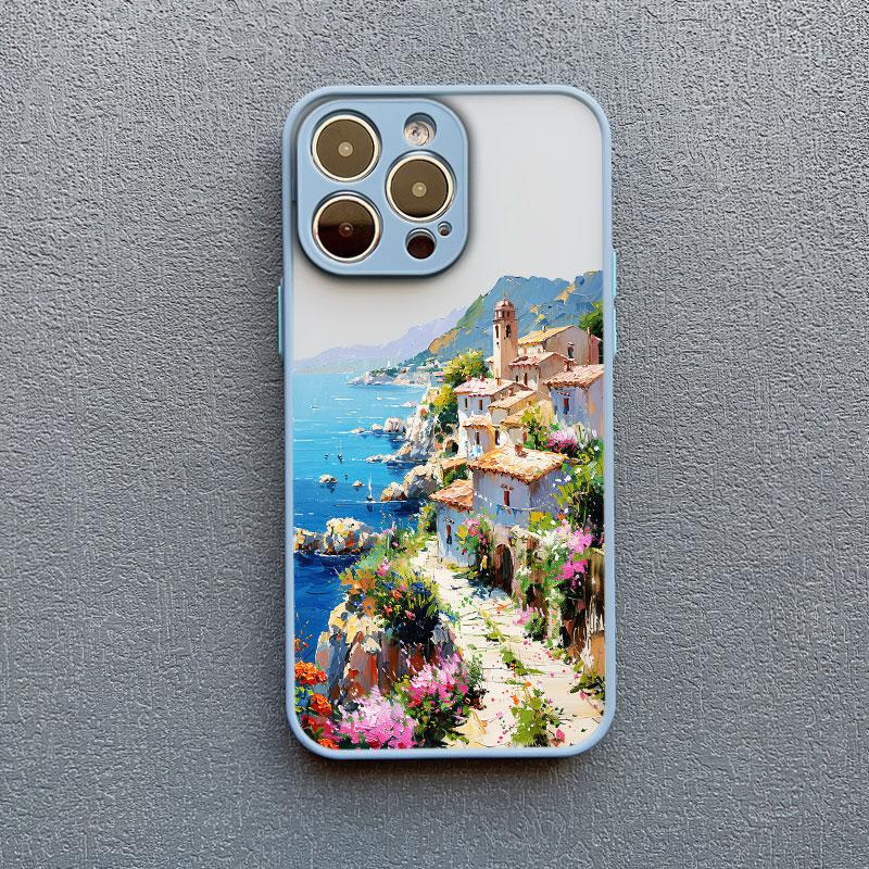 Island Scenery Summer Sky Landscape Phone Case For iPhone 17 Pro Max 11 14 16 15 Pro Max Plus 13 12 Mini Pro Max Back Covers