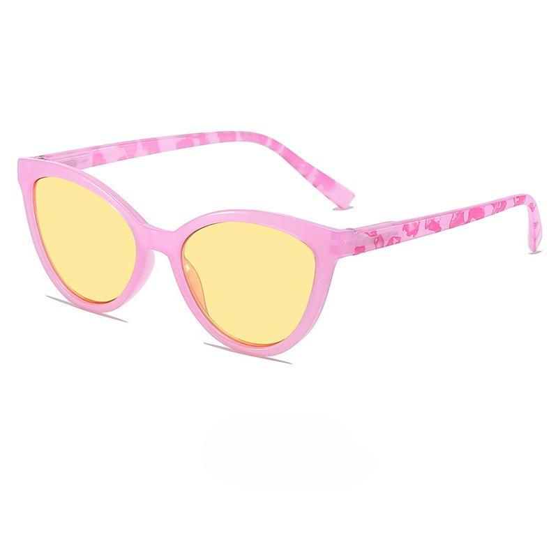 Cat Eye Brightening Night Vision Reading Glasses Lady's Fashion Anti Blue Light and UV Protection Far Sight Eyeglasses Diopter