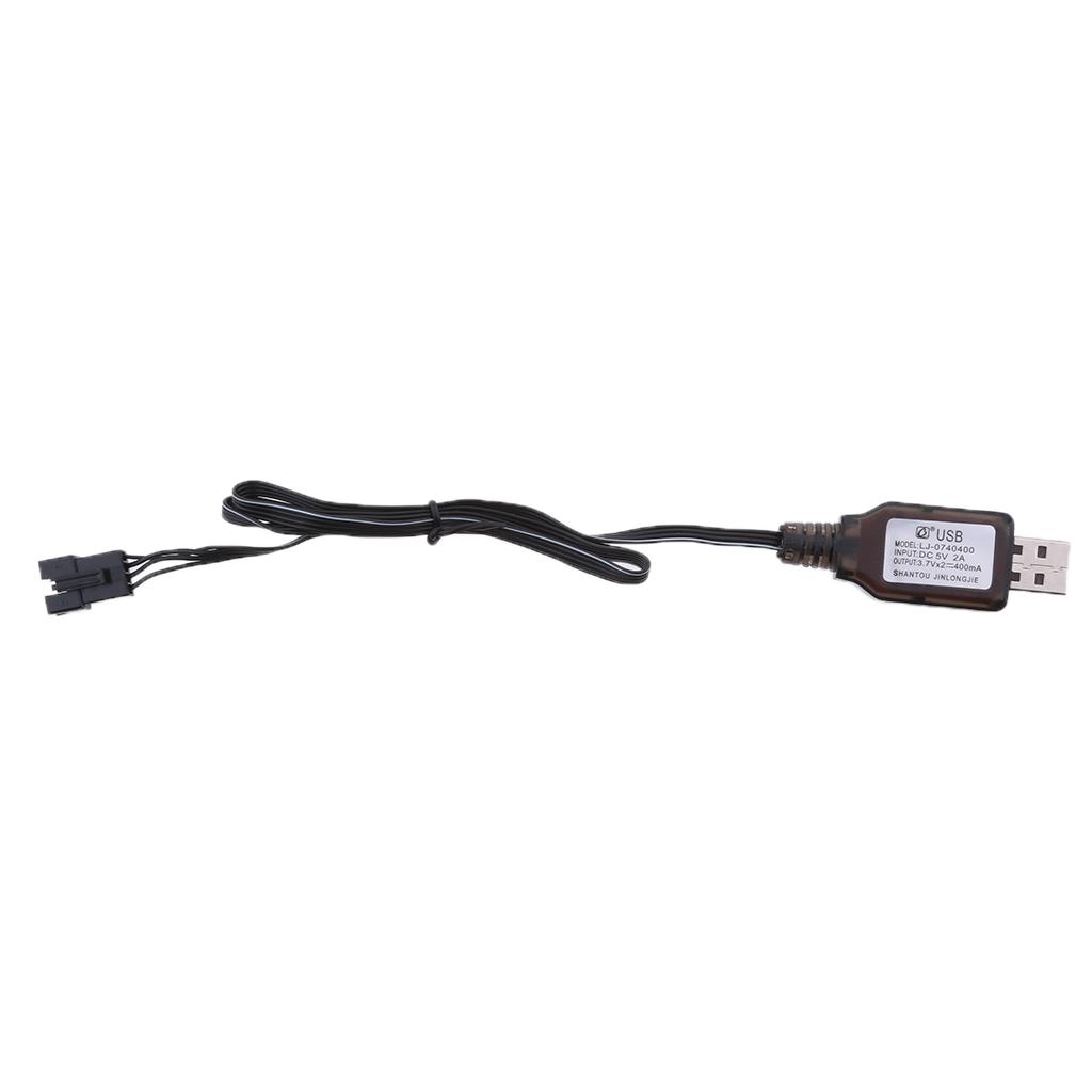 4Piece 7.4V USB to SM4P Plug Charging Cable for RC Toy