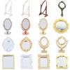 1/12 Dollhouse Miniature Frame Accessories Furniture Miniature Mirror Wall Room Mirror Doll House Mirror