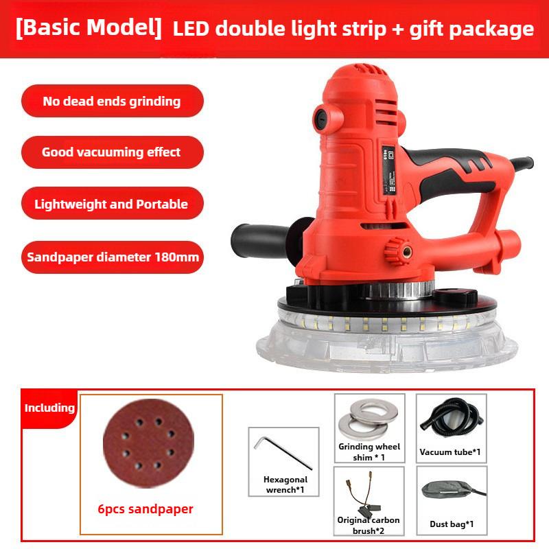7-inch Handheld Wall Polishing Machine Multifunctional Grinding Wall Putty Polisher Portable Electric Drywall Sander