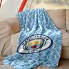 1pc Comfortable Home Print Throw Blanket, Manchester United Manchester City Blanket For Bed and Sofa Use, Special Present For Family