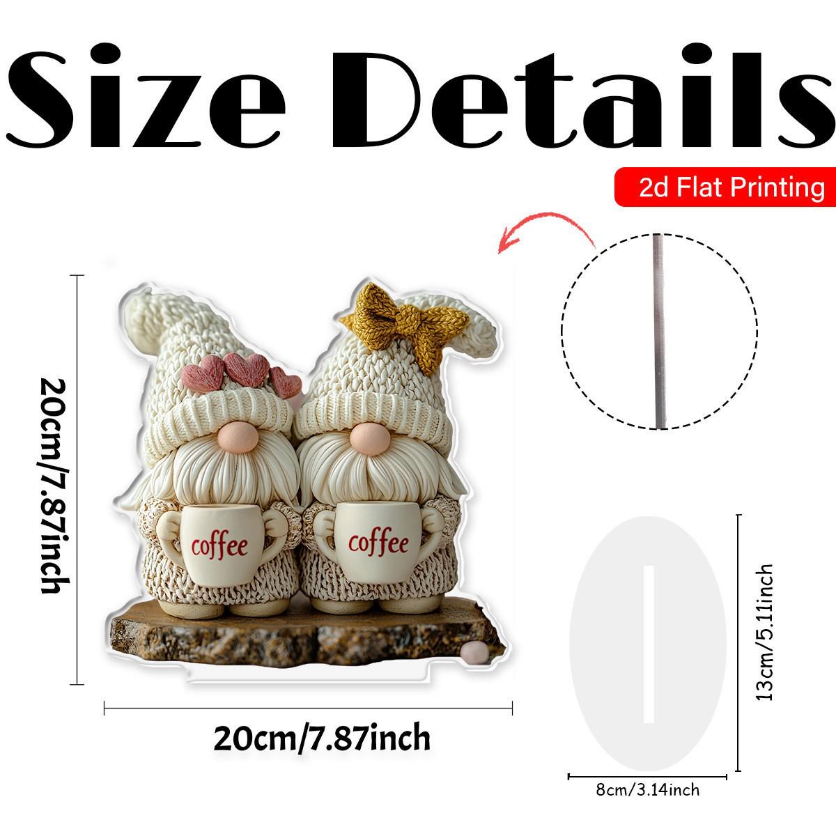 

Креативные акриловые гномы-украшения для дома и сада Size as shown in the picture