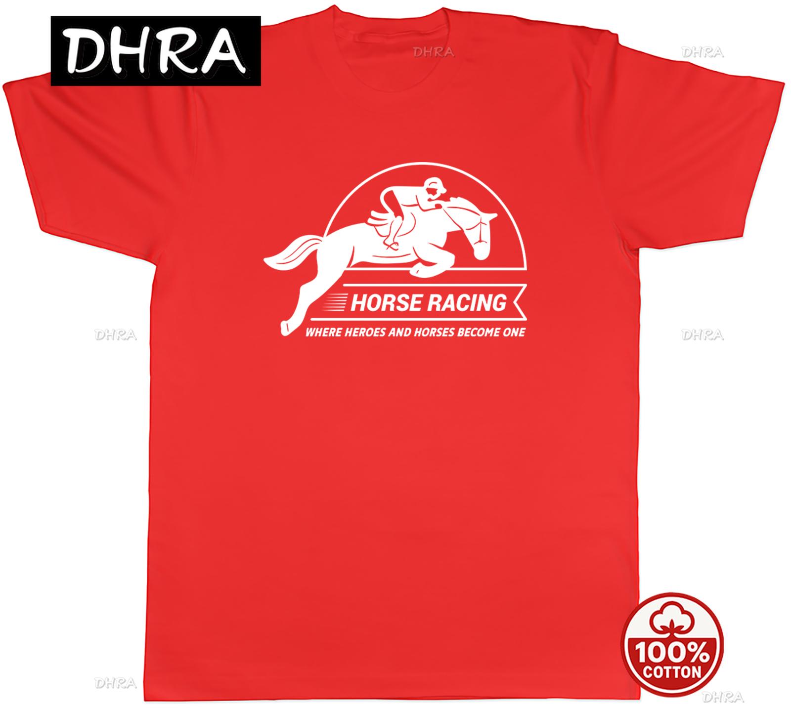 Horse Racing Unisexs TShirt Where Heroes  Horses Become One Tee Gift Featuring Gift for Boyfriend Retro Printed Tee Vintage S