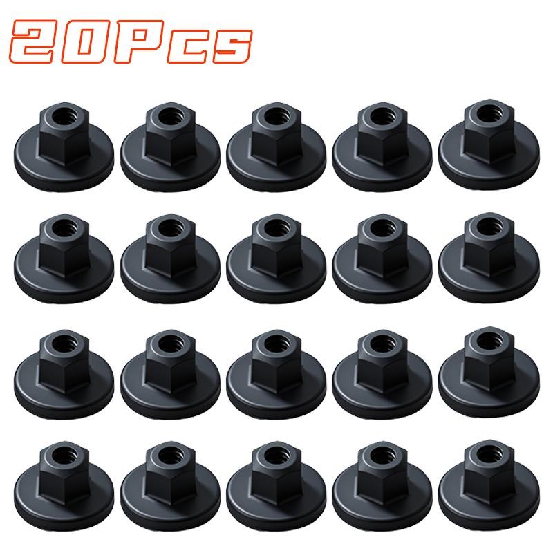50PCS BMW X3 X5 X6 Car Clips Hex Head Plastic Self-Threading Nut Retainer Chassis for Rear Bumper Splash Shield Auto Parts