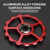 2Pcs Ceramic Bearing Jockey Wheel CNC Aluminum Alloy Rear Derailleur 10-16T Guide MTB Road Bike Pulley